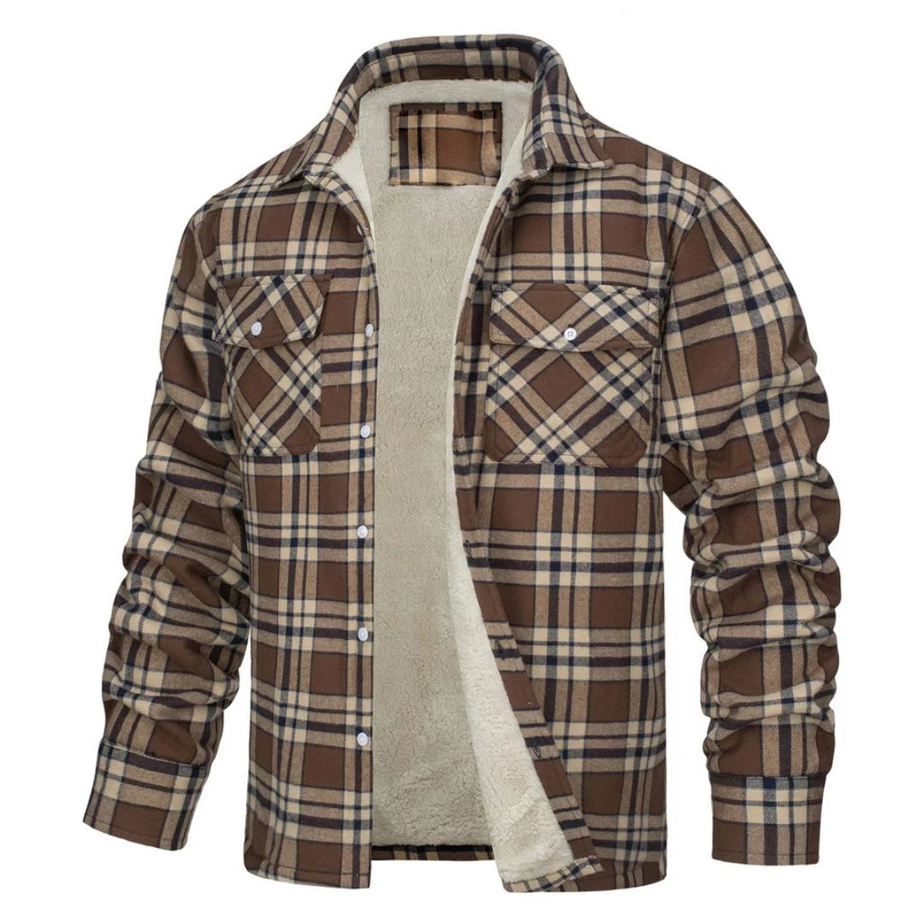 Chaqueta de Cuadros de Abrigo Zamora