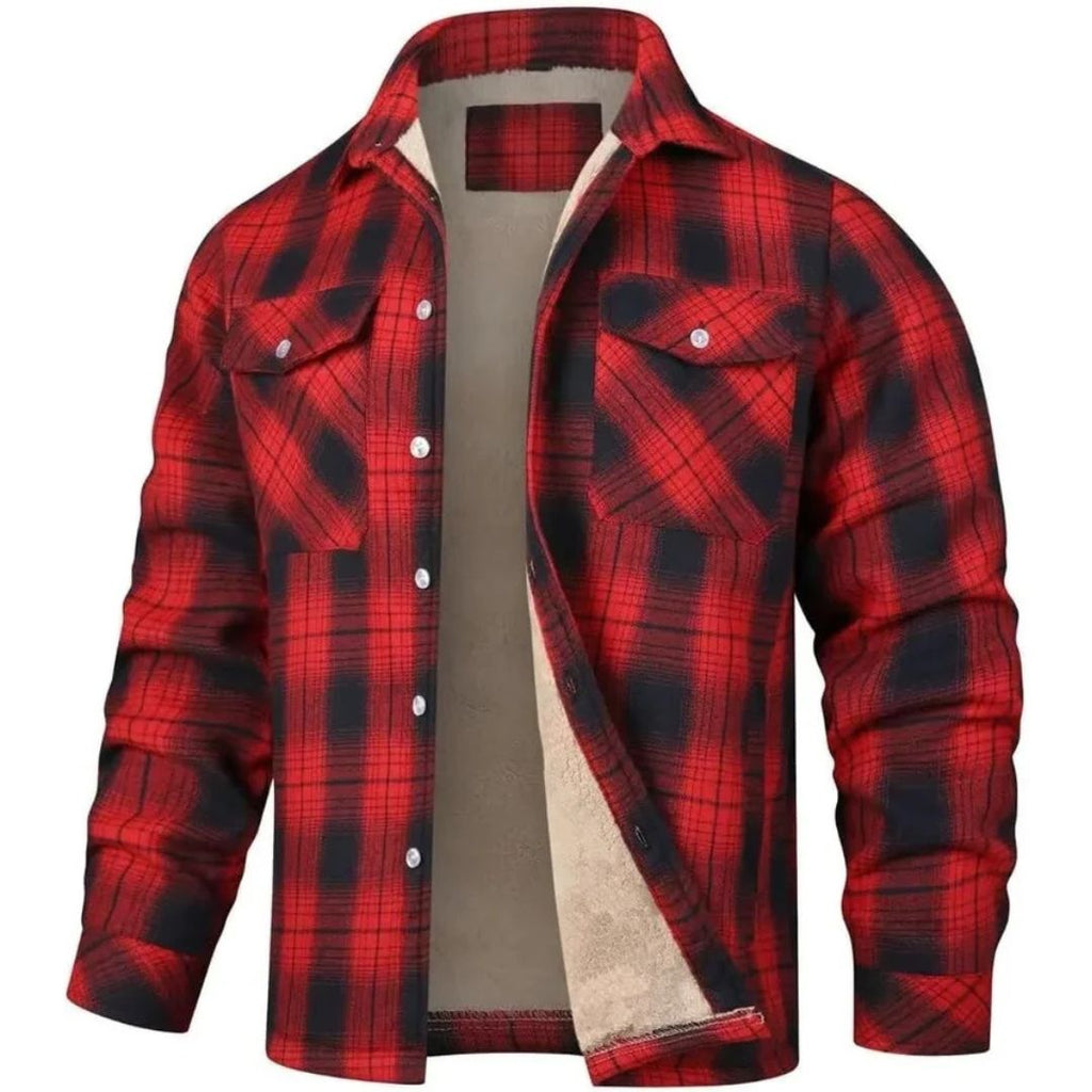 Chaqueta de Cuadros de Abrigo Zamora