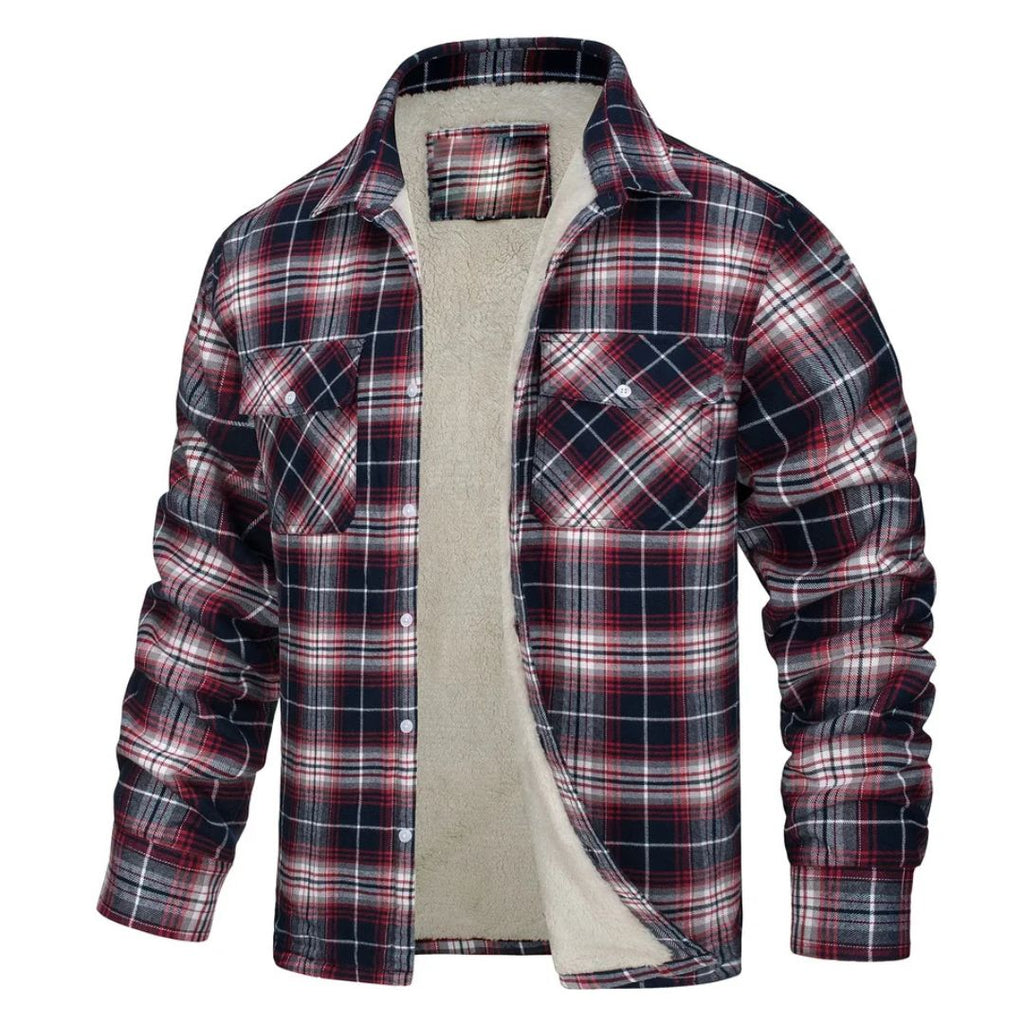 Chaqueta de Cuadros de Abrigo Zamora