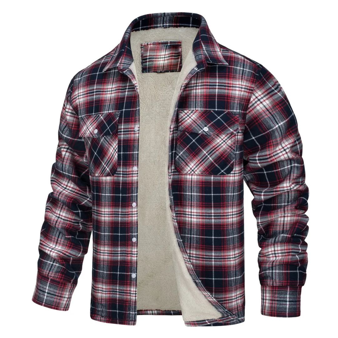 Chaqueta de Cuadros de Abrigo Zamora
