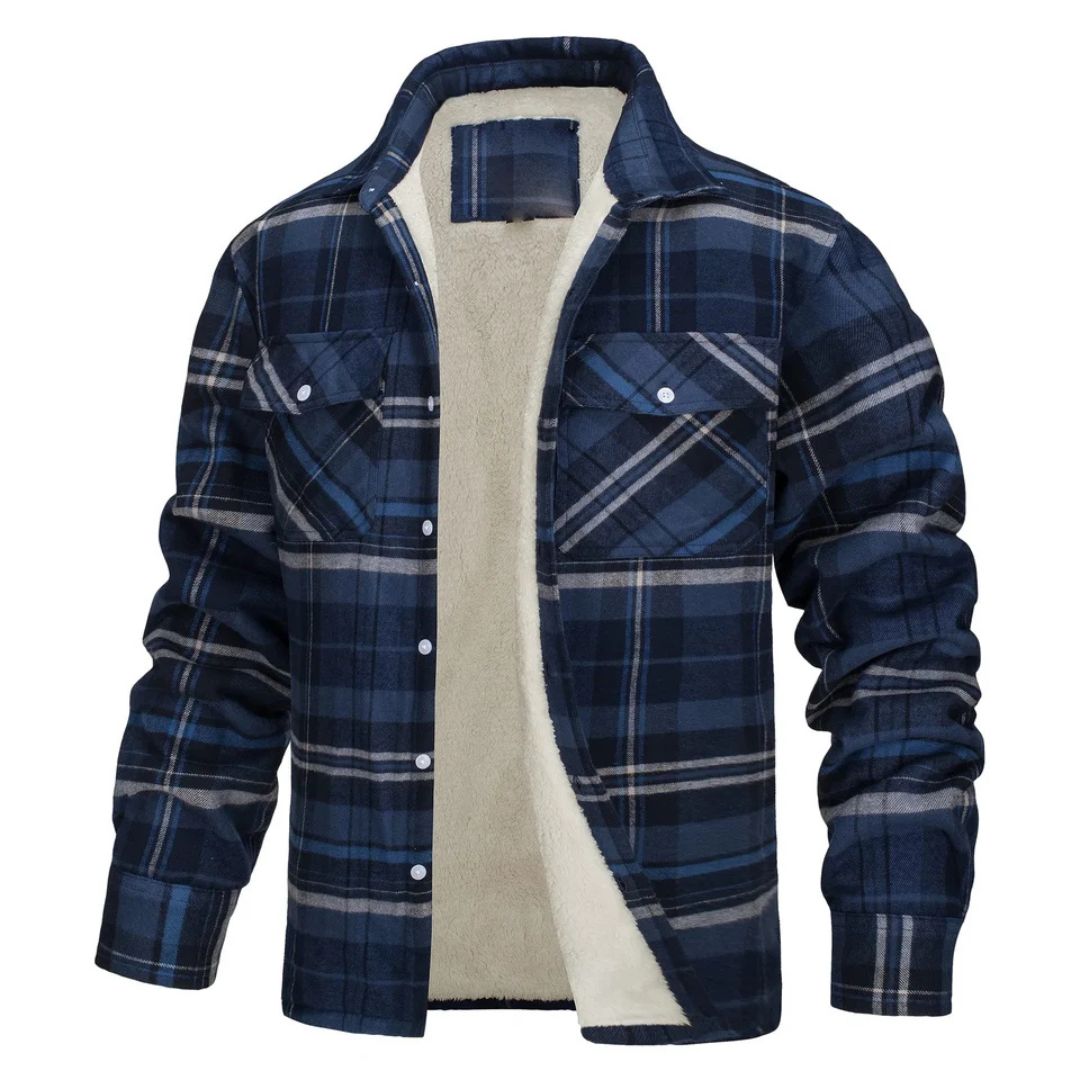 Chaqueta de Cuadros de Abrigo Zamora