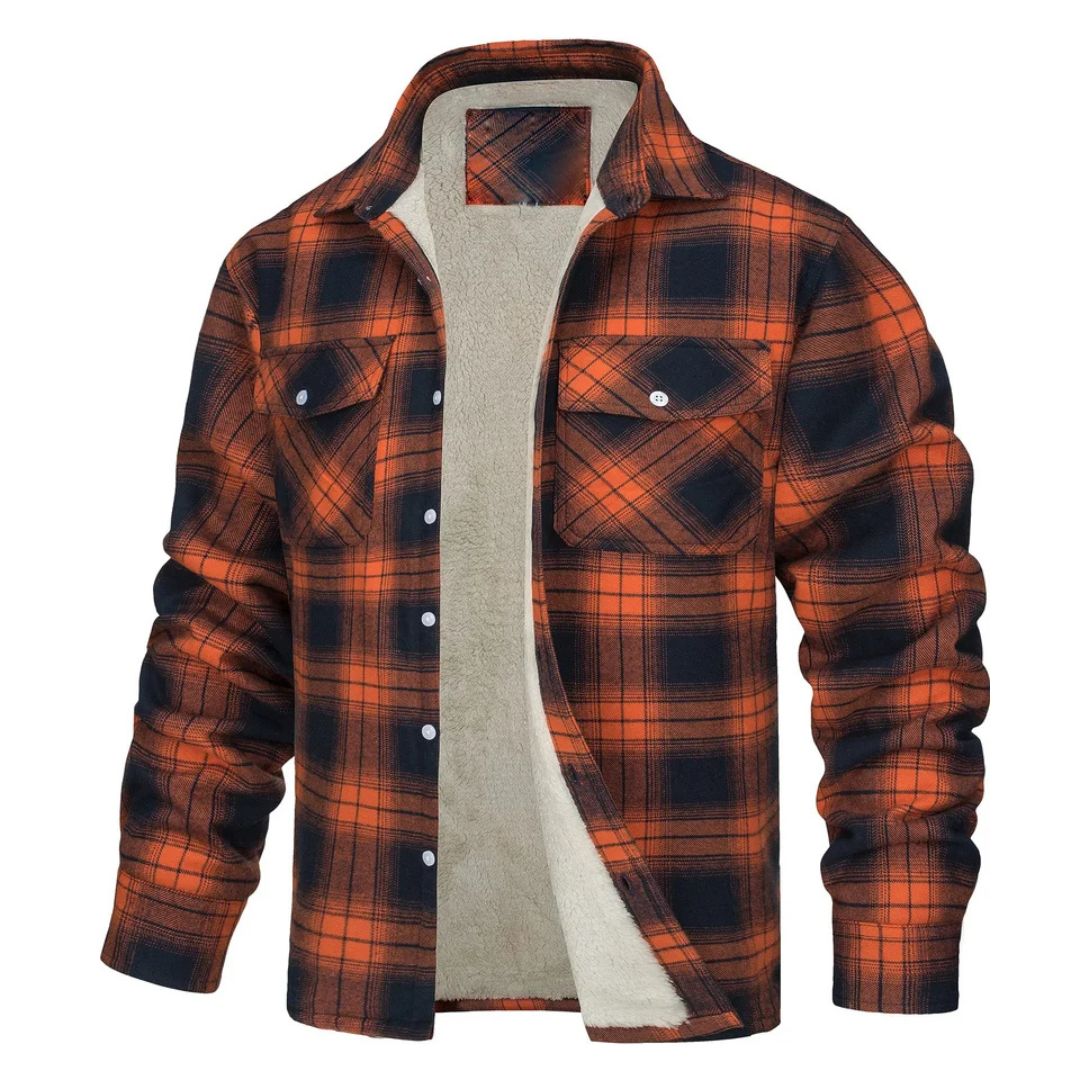 Chaqueta de Cuadros de Abrigo Zamora