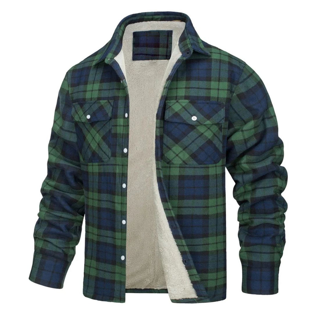 Chaqueta de Cuadros de Abrigo Zamora