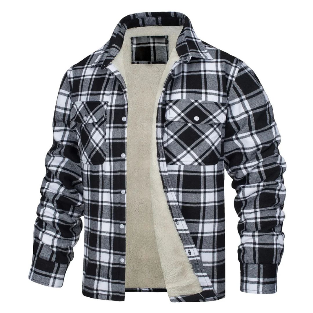 Chaqueta de Cuadros de Abrigo Zamora