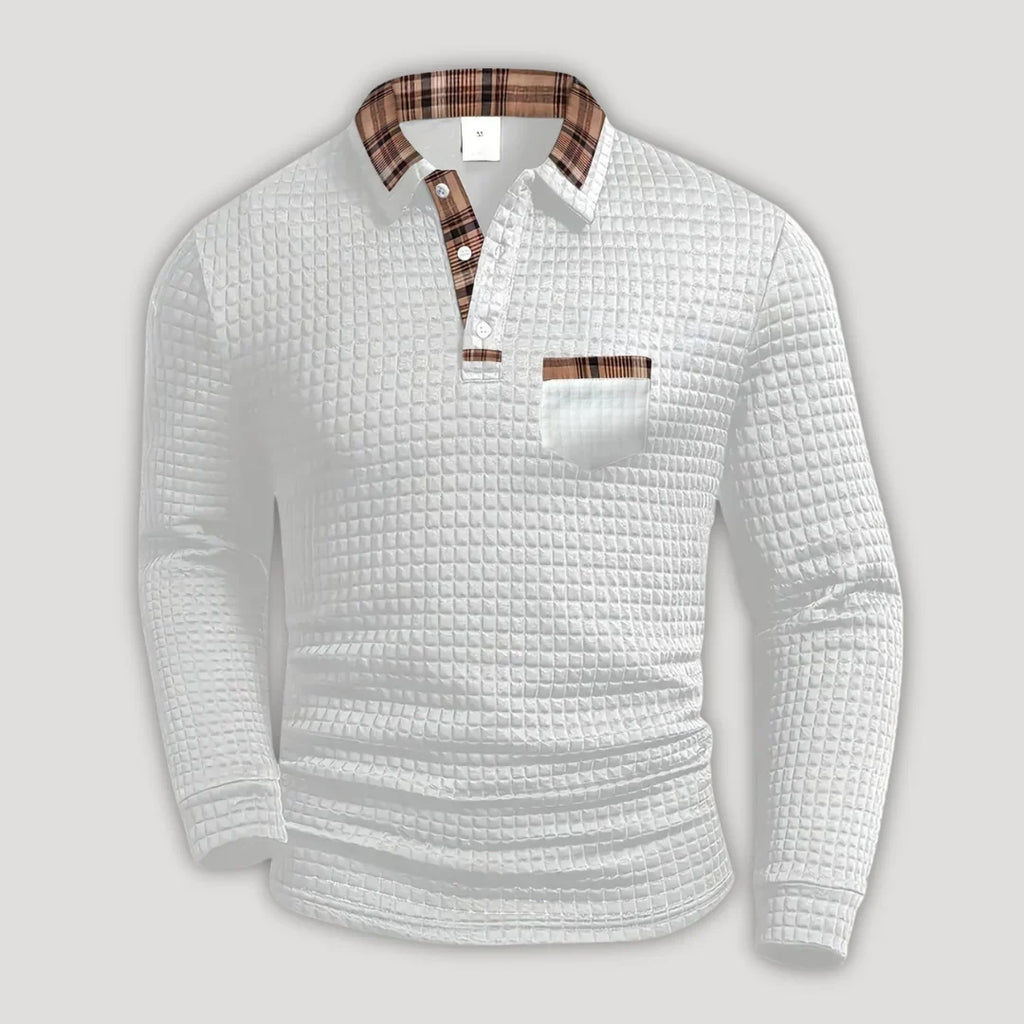 Polo con Detalles de Cuadros Verín