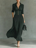 Vestido Largo Plisado Ferrol