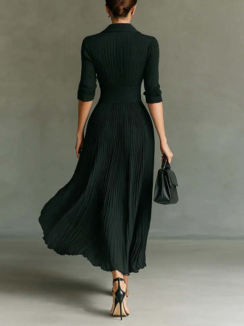 Vestido Largo Plisado Ferrol