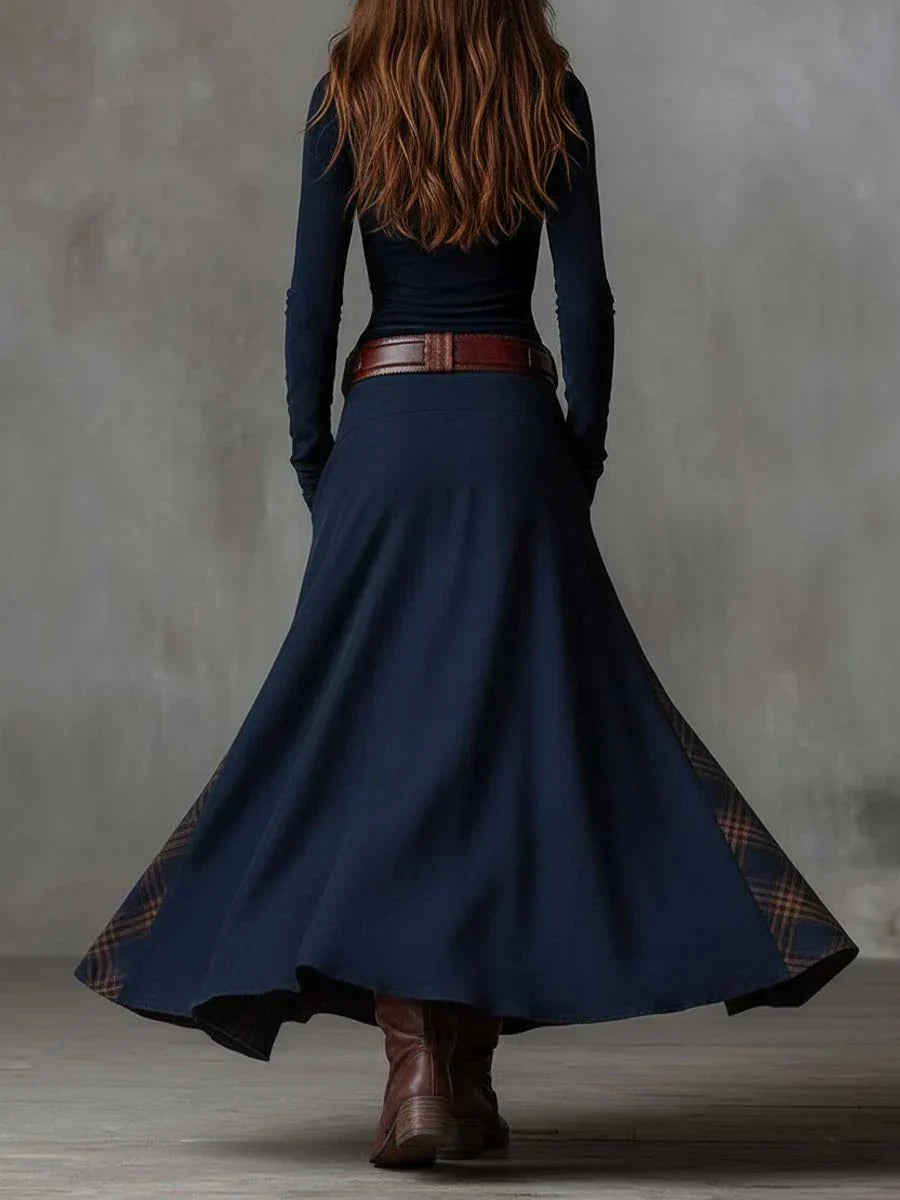 Vestido Largo Aterciopelado Noia
