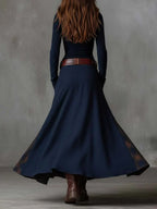 Vestido Largo Aterciopelado Noia